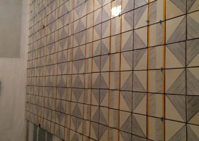 tile floor installation-tiled wall