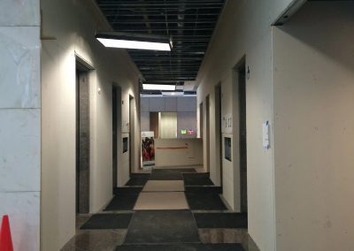 Tile flooring installation on pathways