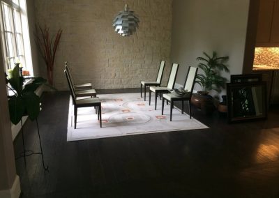 hard floor installation-room with chairs