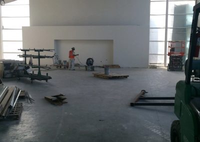 tile floor installation-large space facility