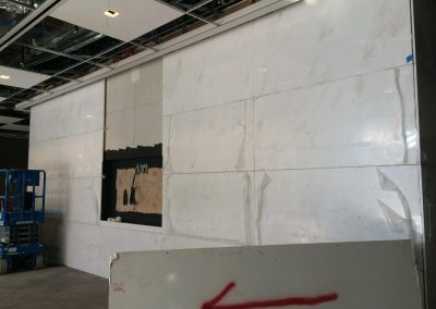 tile floor installation-white wall