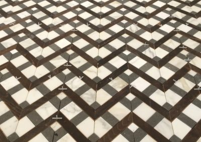 tile floor installation-floor close up look