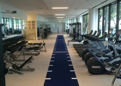 carpet installation-fitness room
