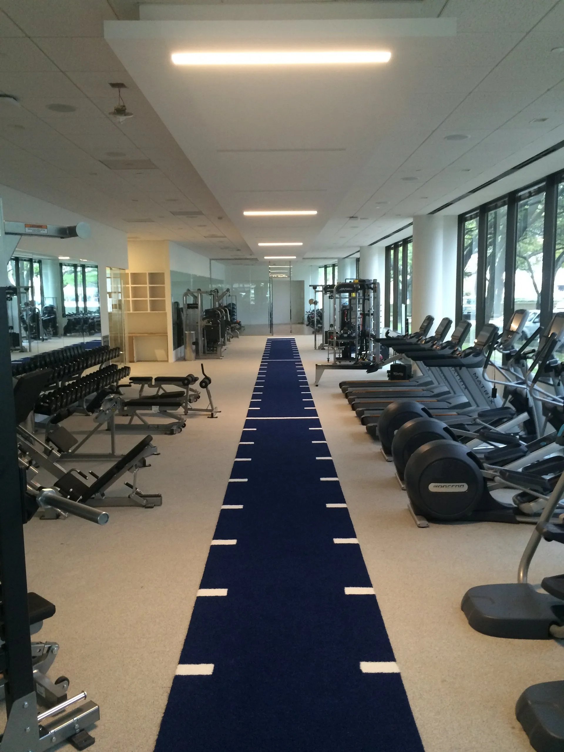 carpet installation-fitness room