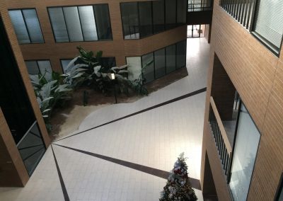 tile floor installation-outside area of hotel