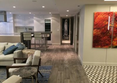 hard floor installation- well-designed living room