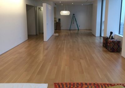 hard floor installation-large room with a wood floor
