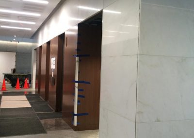 tile floor installation-inside of a building